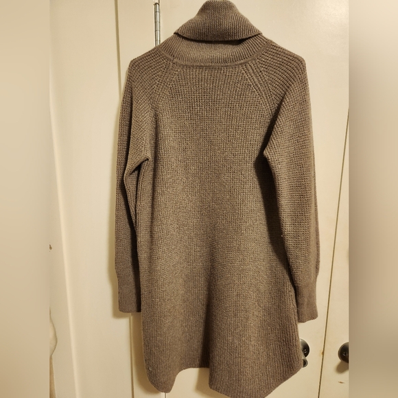 Taupe Wilfred Free Bianca Wool Turtleneck Sweater Dress - Picture 2 of 6